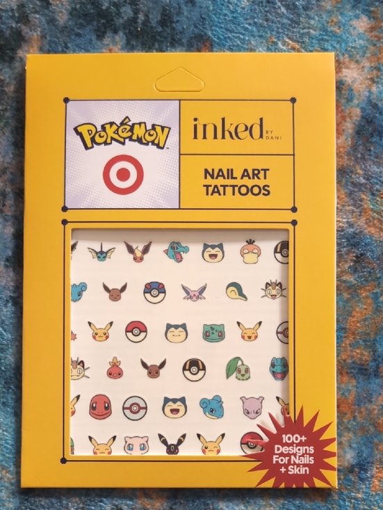 Pokemon Other - Pokemon X Target Nail Art Tattoos Stickers Character Decals Pikachu